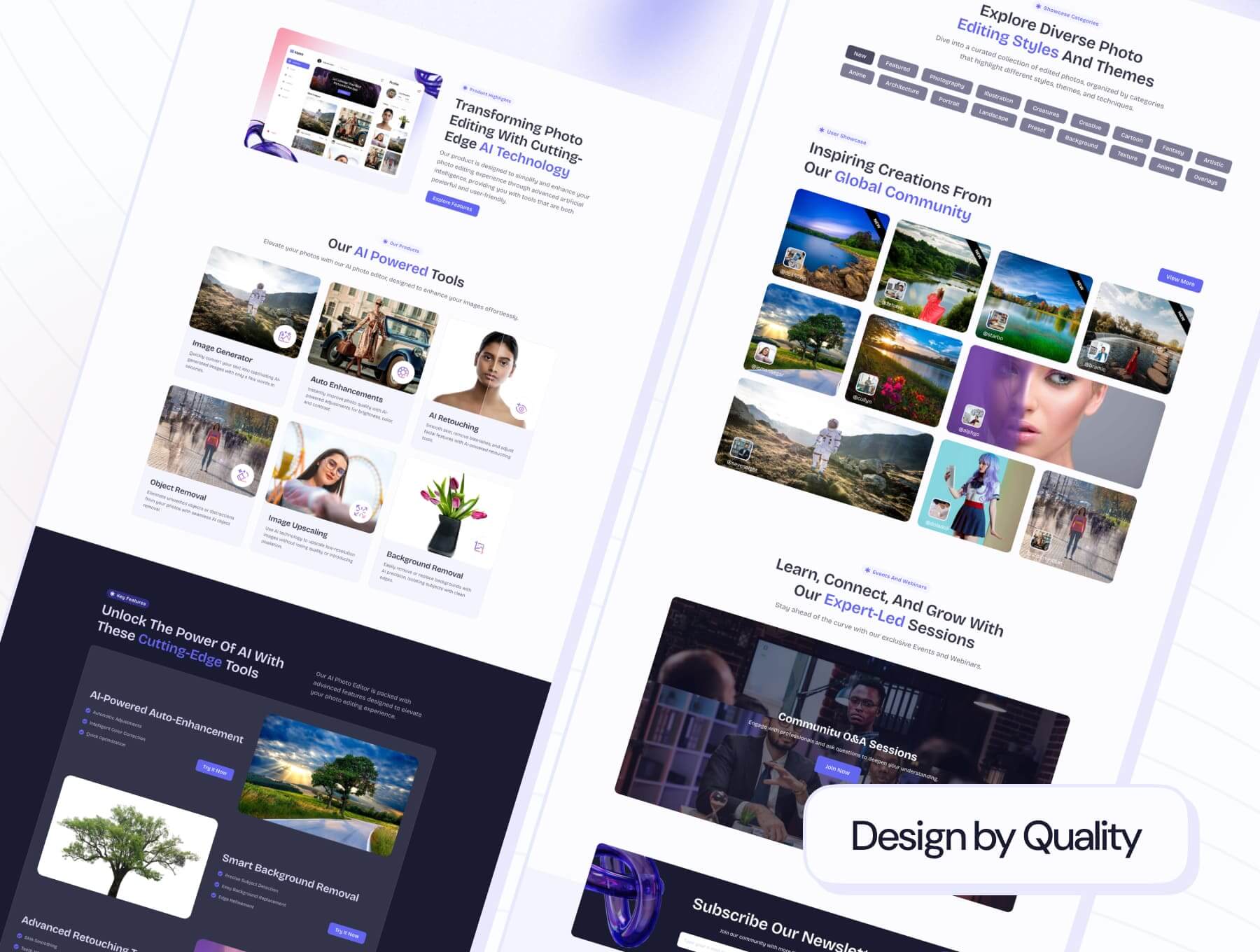 Aipict - Saas AI Photo Editor Website Elementor Pro Template Kit - 2