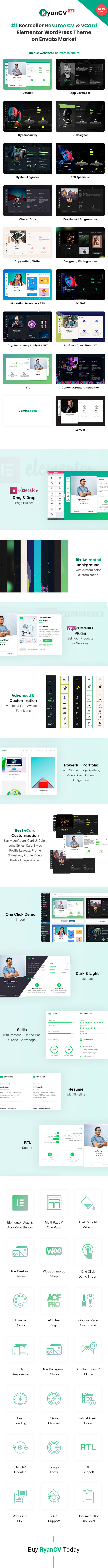 Personal Portfolio Resume WordPress Theme