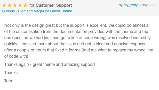 Curious - Blog and Magazine Ghost Theme - 1