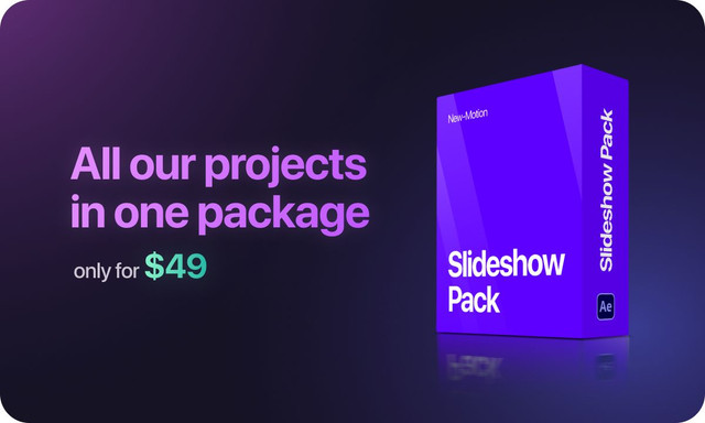 پروژه افترافکت مجموعه اسلایدشو Slideshow Pack