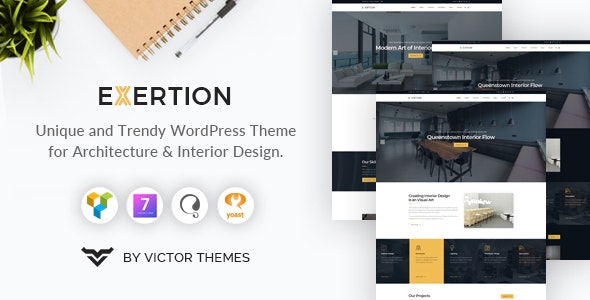 Exertion - Architecture & Interior Design WordPress Theme