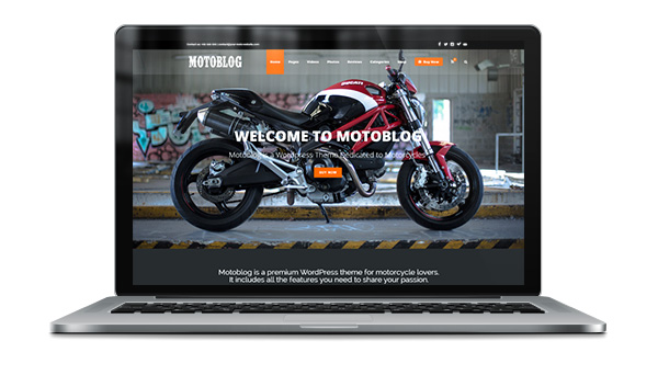 Motoblog - A WordPress Theme for Motorcycle Lovers - 1