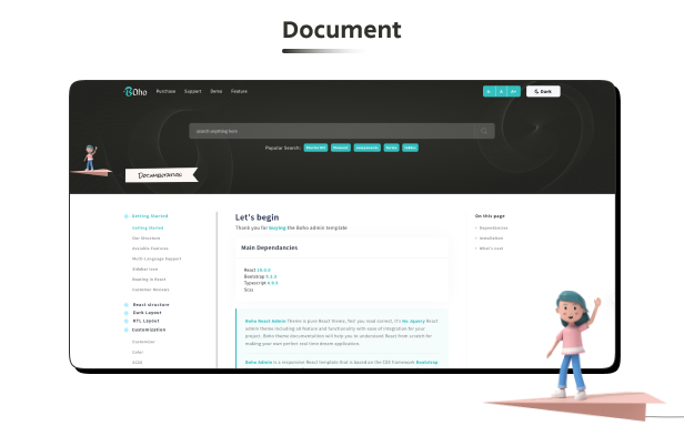 Boho Admin Dashboard theme