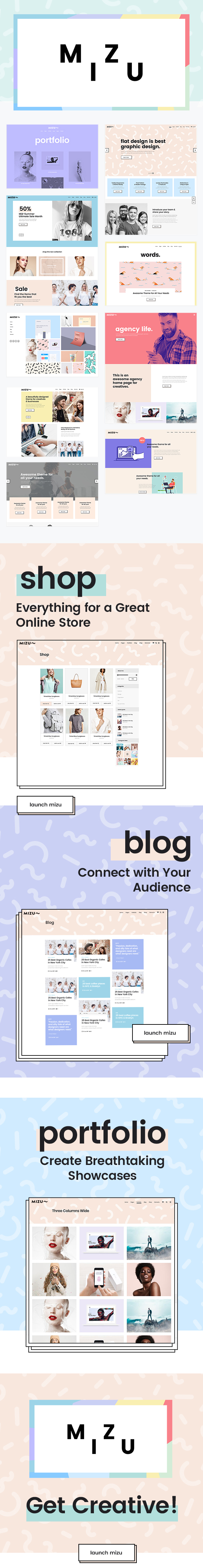 Mizu - A Theme for Design Agencies and Creative Studios - 1