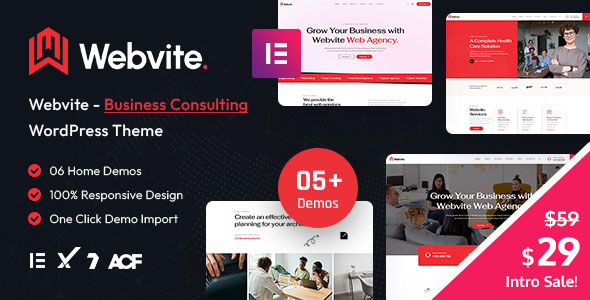 Webvite - Business Consulting WordPress Theme