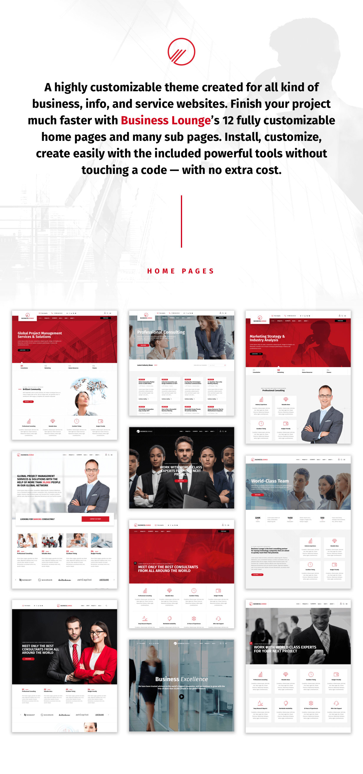 Business Lounge | Multi-Purpose Consulting & Finance Theme - 1