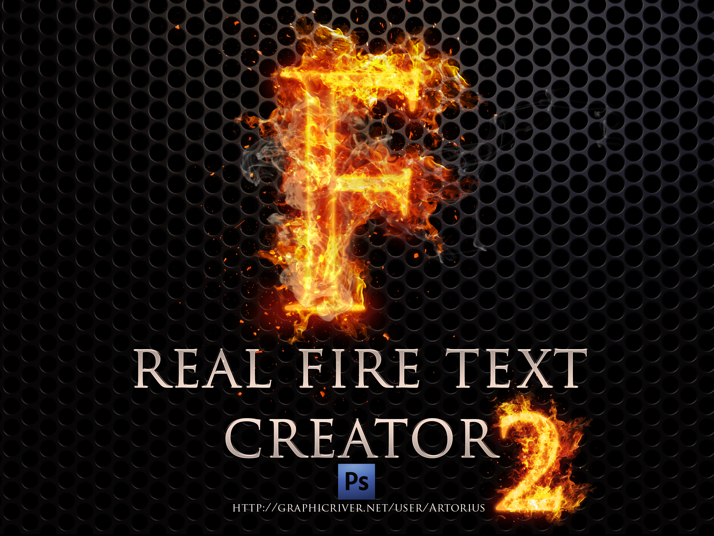 Real Fire Text Creator 2 by Artorius GraphicRiver