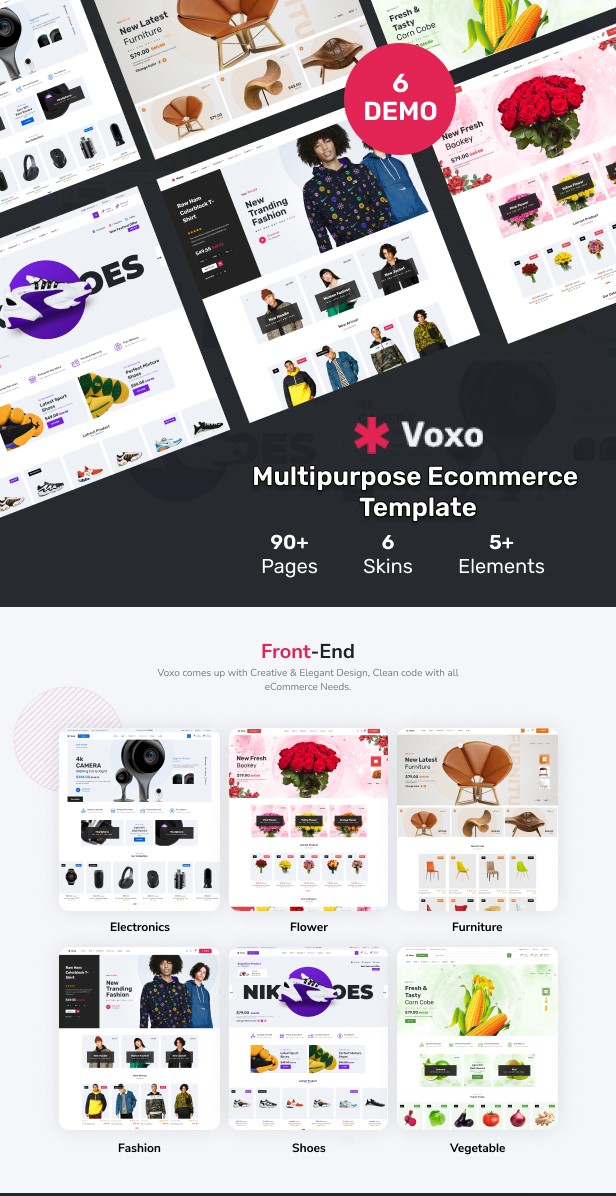 Voxo Multipurpose Ecommerce VUE Template