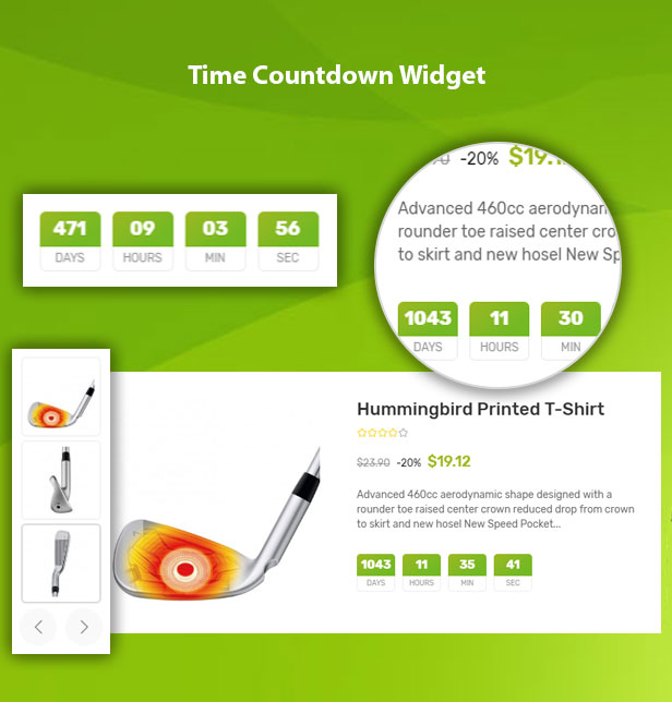 Vega Store e-commerce Prestashop theme - countdown timer