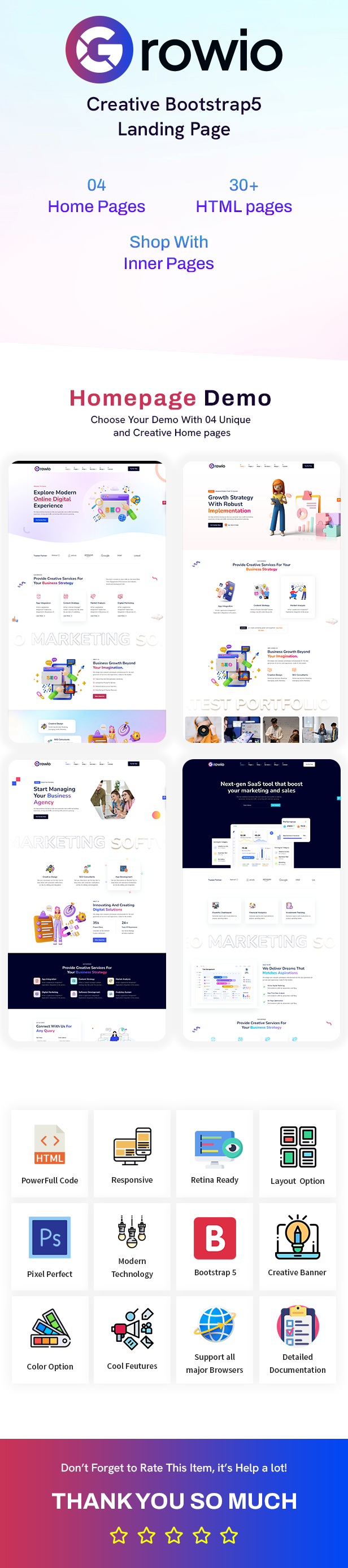 Growio - Bootstrap5 Landing Page Template - 2