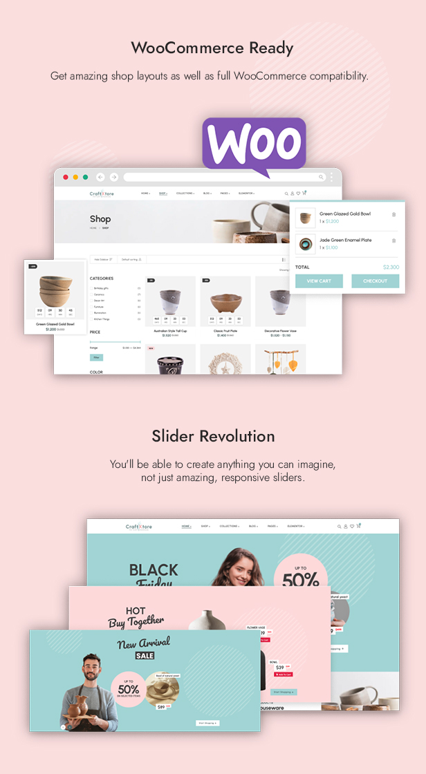 CraftXtore - Handmade, Ceramics and Pottery Shop WooCommerce Theme - 5
