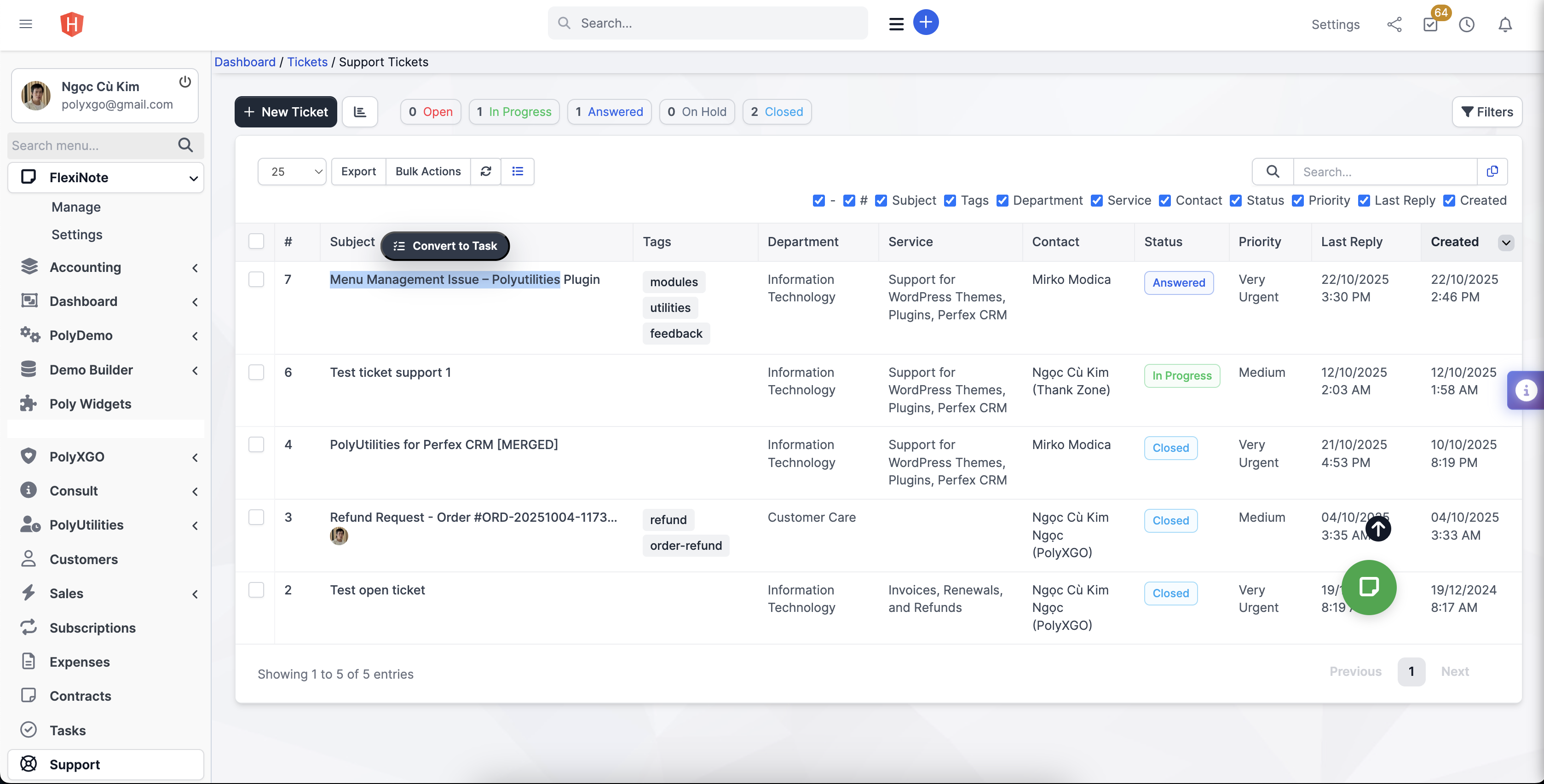PolyUtilities for Perfex CRM: Quick Access Menu, Custom JS, CSS, and More - 35