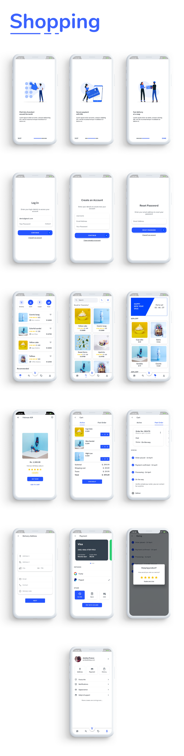 Flutter UI Kit - FlutKit - 2