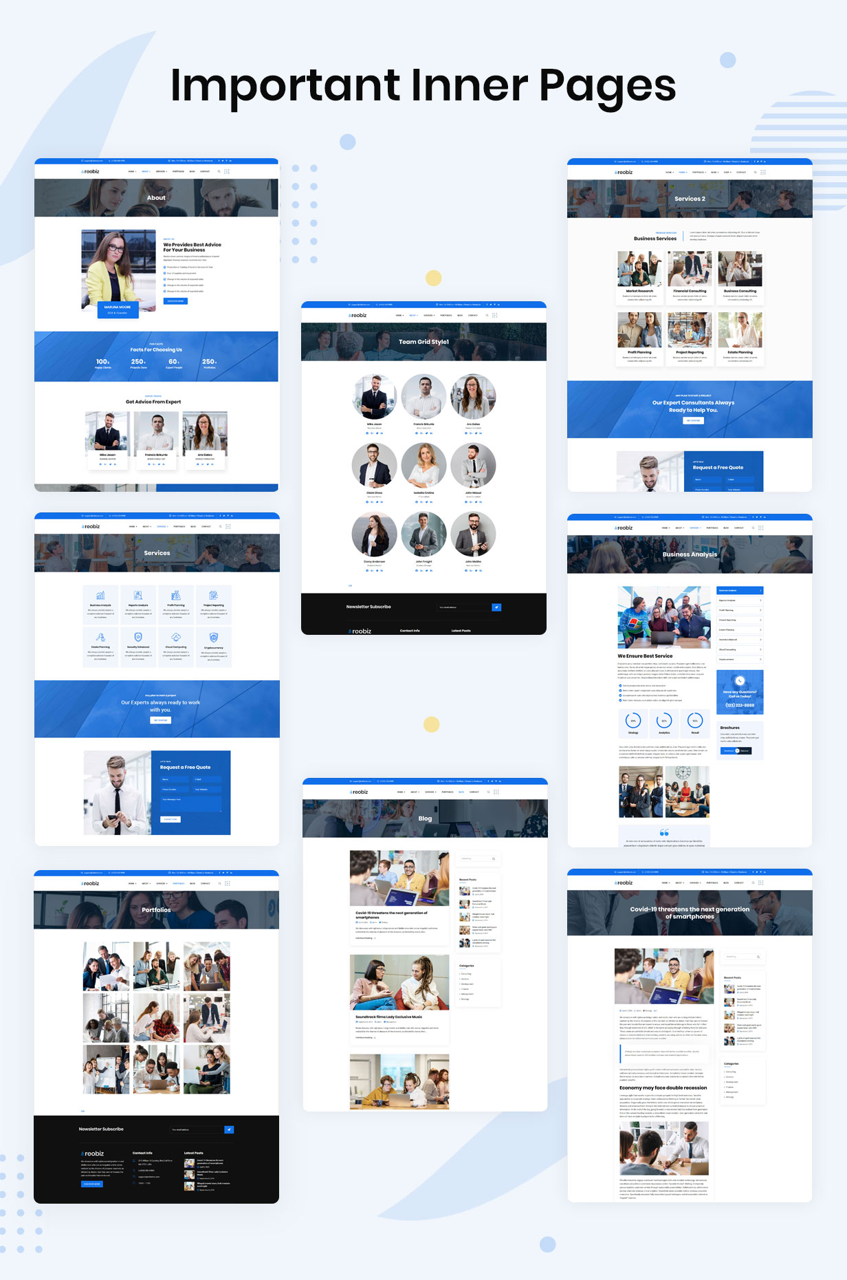 Reobiz - Consulting Business HTML Template 
