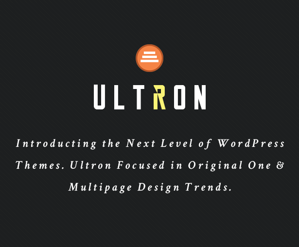 Ultron - One & Multi page Multipurpose WP Theme