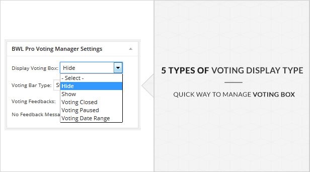 Gerente de votação BWL Pro - 24