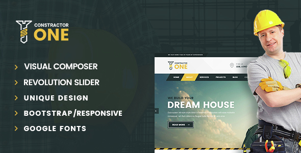 Construction One | Construction WordPress Theme