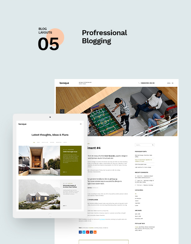 Baroque - Architecture & Interior WordPress Theme - 9
