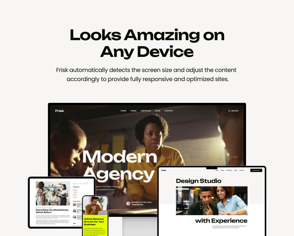 Frisk - Creative Agency & Portfolio WordPress Theme