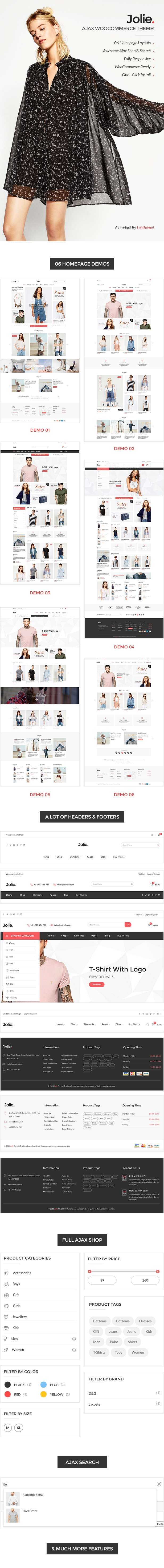 Jolie – Minimalist AJAX WooCommerce Theme! - 1