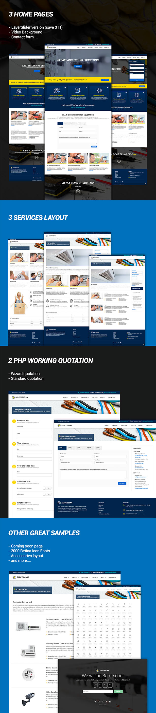 Electrician & Repairing template