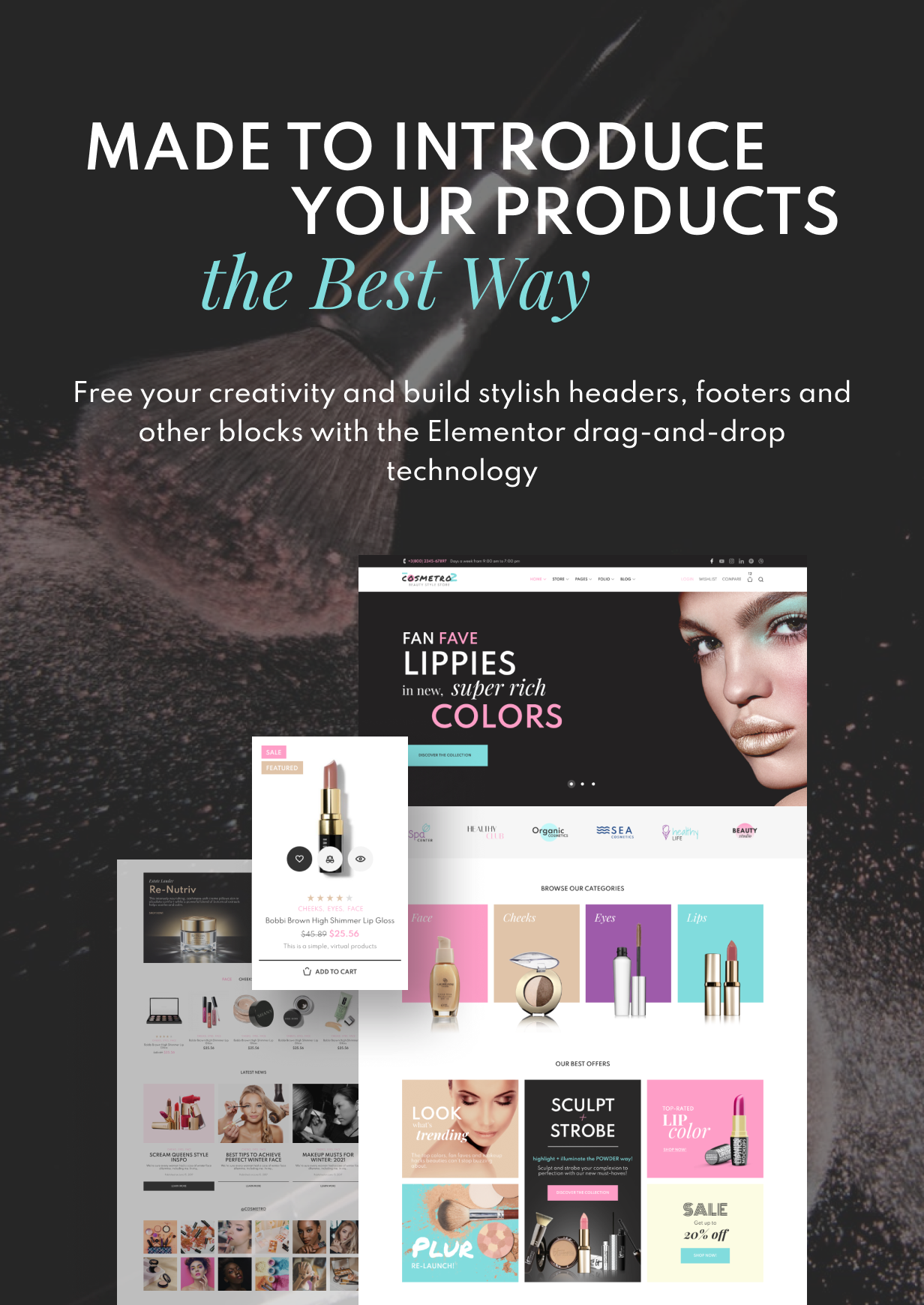 Cosmetro - Cosmetics Store Elementor WooCommerce Theme