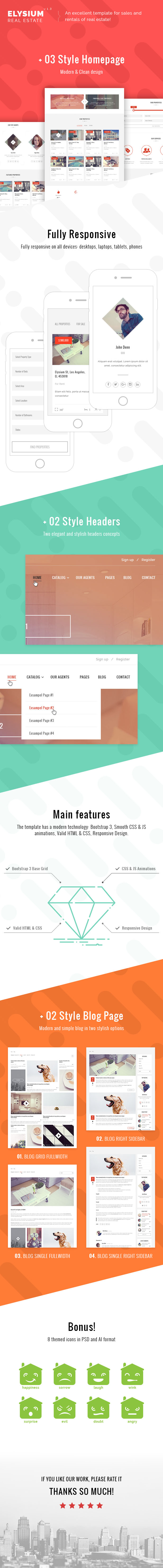 Elysium - Real Estate HTML5 Template - 1