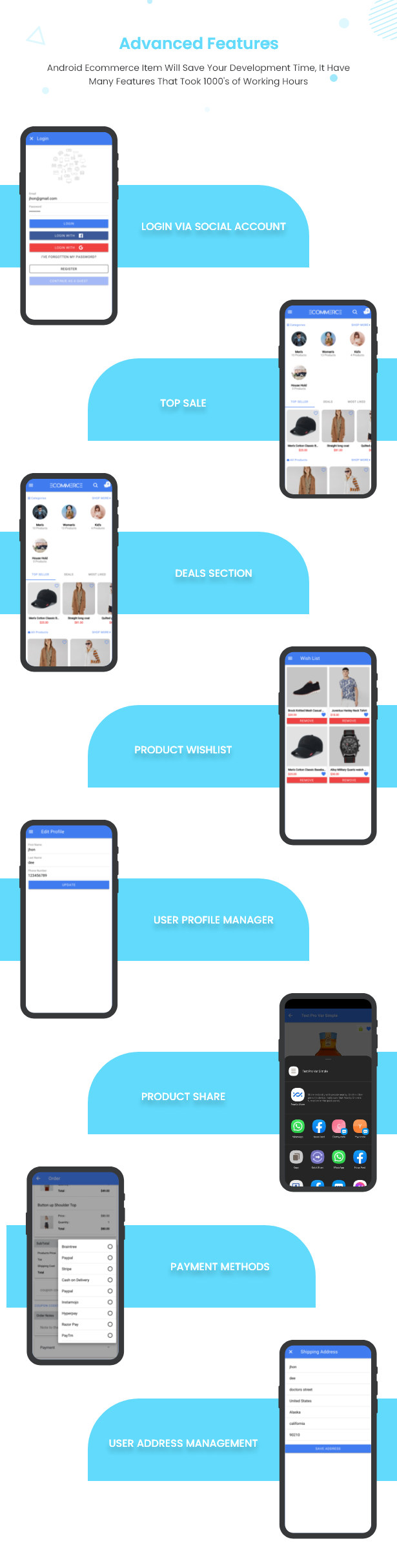 React Ecommerce - Universal iOS & Android Ecommerce / Store Full Mobile App with PHP Laravel CMS - 23