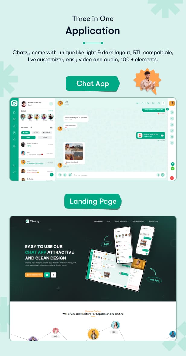 Chatzy Bootstrap Admin Dashboard Template