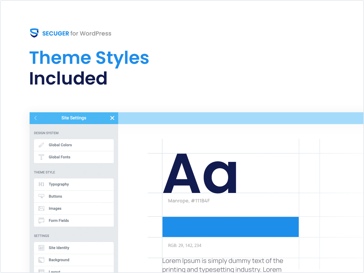 Theme Styles Included