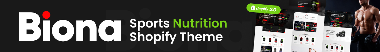 Biona - Sports Nutrition WooCommerce Theme - 1