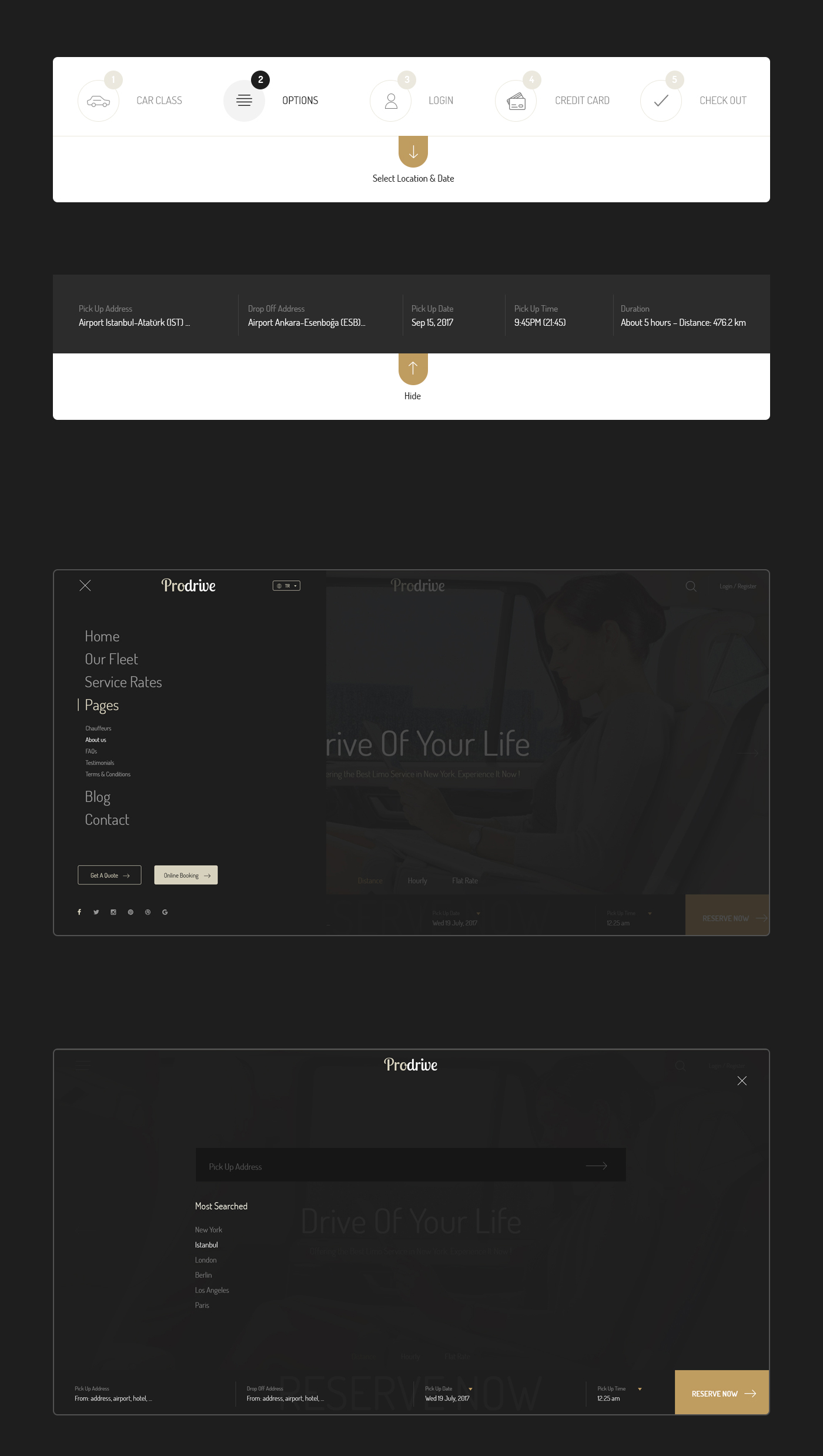 Prodrive - Limousine, Transport, Car Hire PSD Template - 5