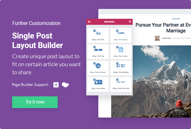 JBlog Elements - Magazine & Blog Add Ons for Elementor & WPBakery Page Builder - 6