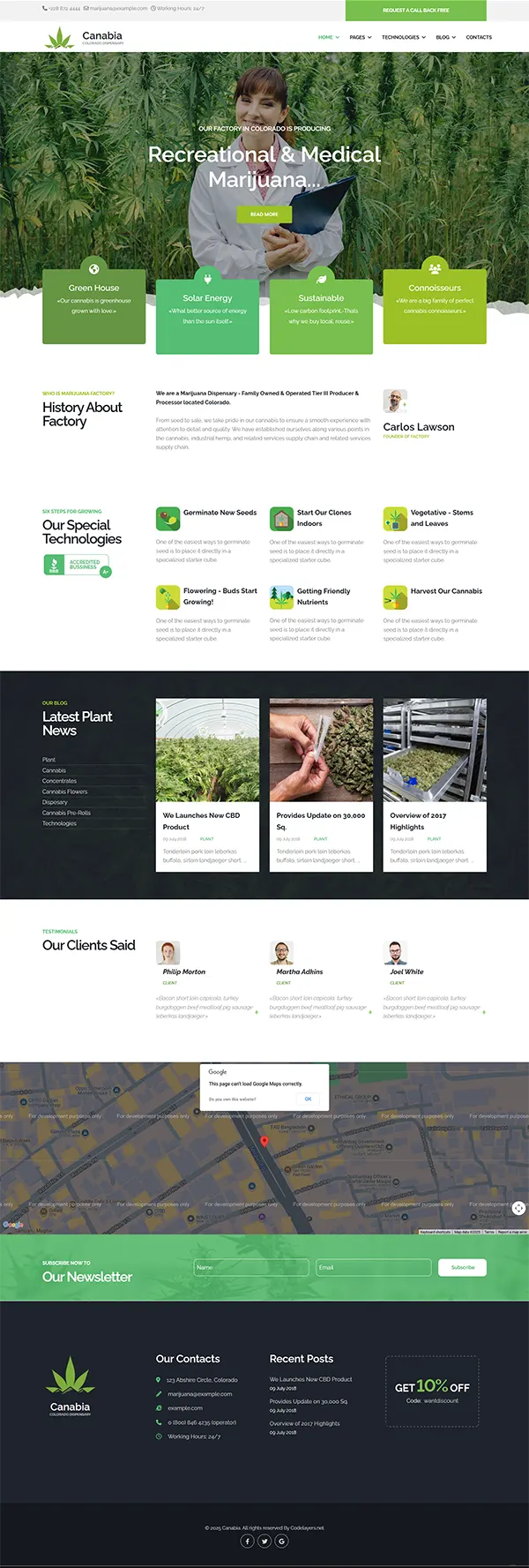 Canabia joomla template