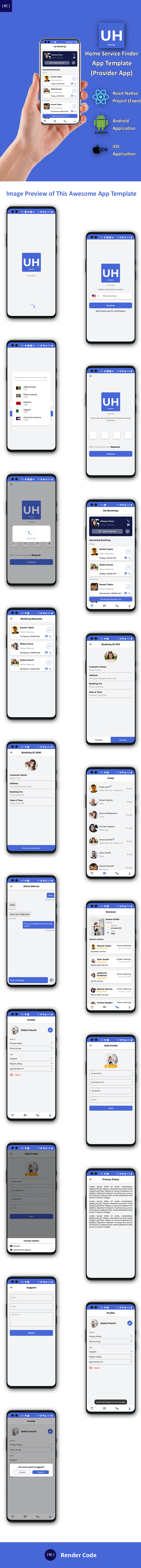 Home Service Finder & Provider Booking Template in React Native | 2 Apps | UrbanHome | Android & iOS - 9