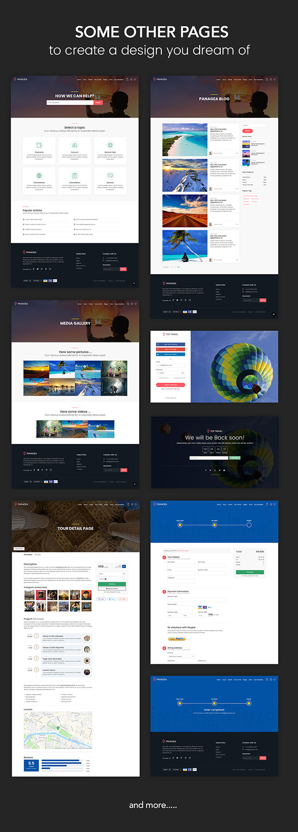 Panagea - Travel and Tours listings template