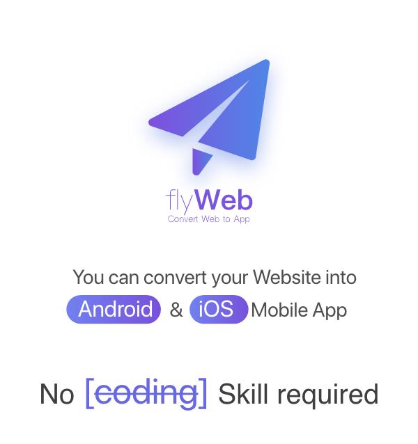 FlyWeb for Web to App Convertor Flutter + Admin Panel - 1