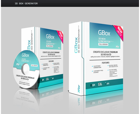 Download 3D Box Generator - GBox v1.3 by XFly | GraphicRiver