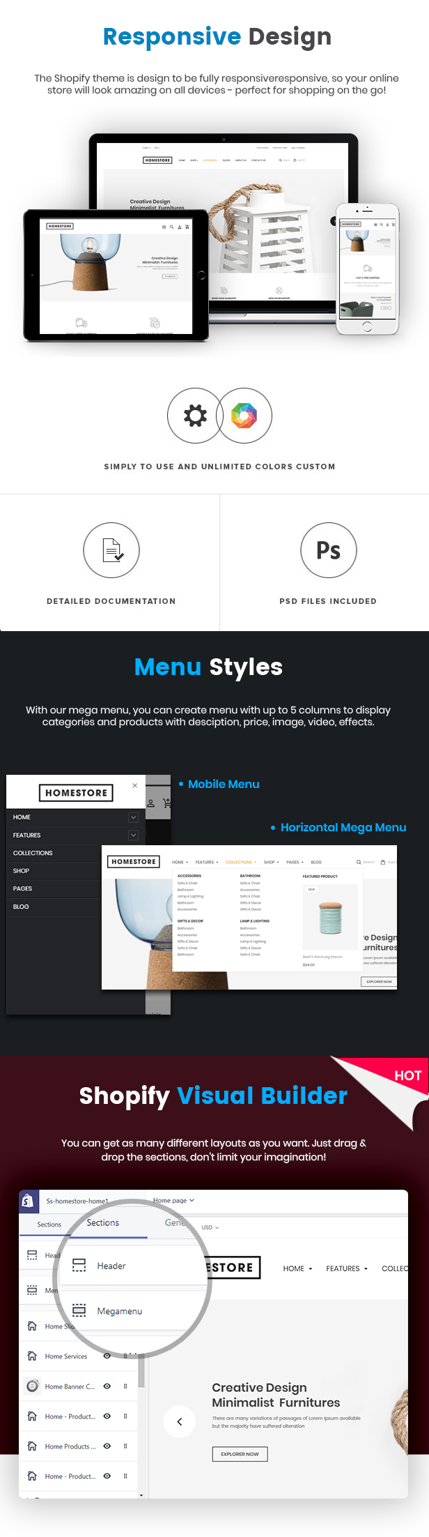 HomeStore - Multipurpose Responsive Shopify Theme with Sections