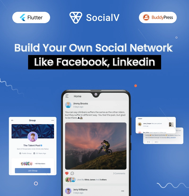 SocialV - Social Network Flutter App with BuddyPress (WordPress) Backend - 5