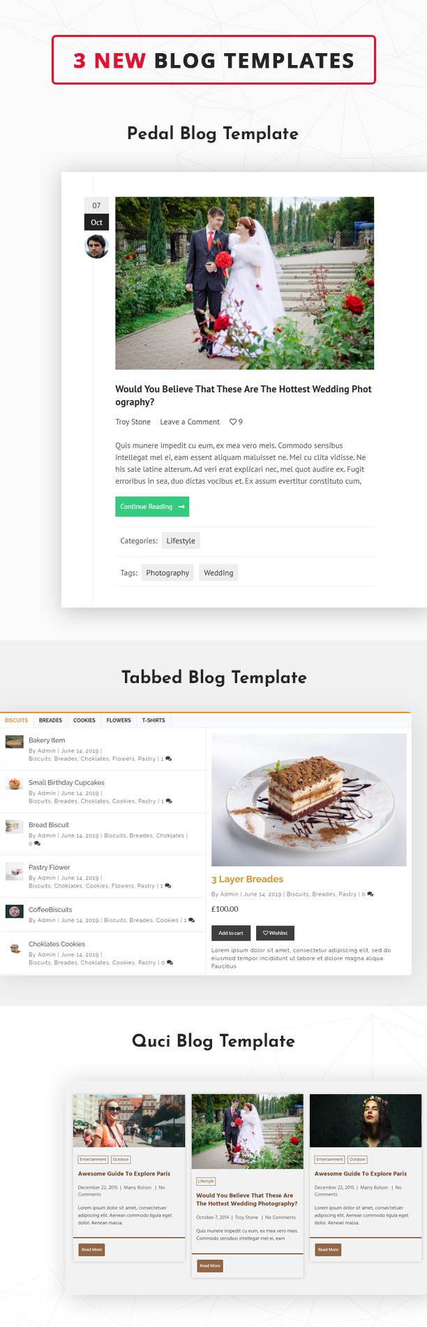 Blog Designer PRO new templates