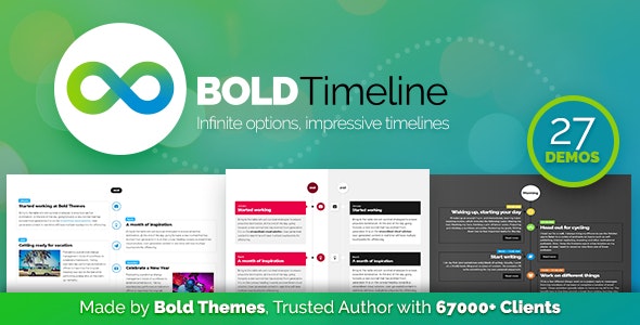 Bold Timeline - WordPress Timeline Plugin - CodeCanyon Item for Sale