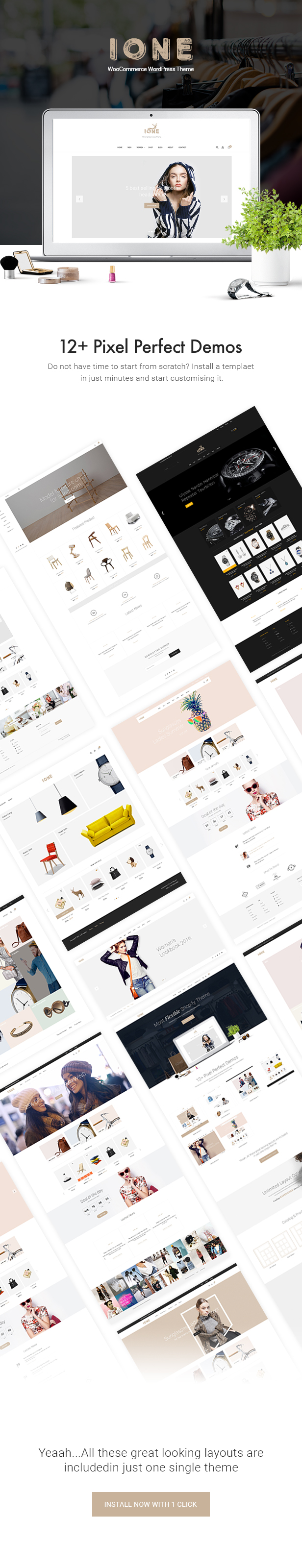 iOne - Minimal Responsive WooCommerce Theme - 4