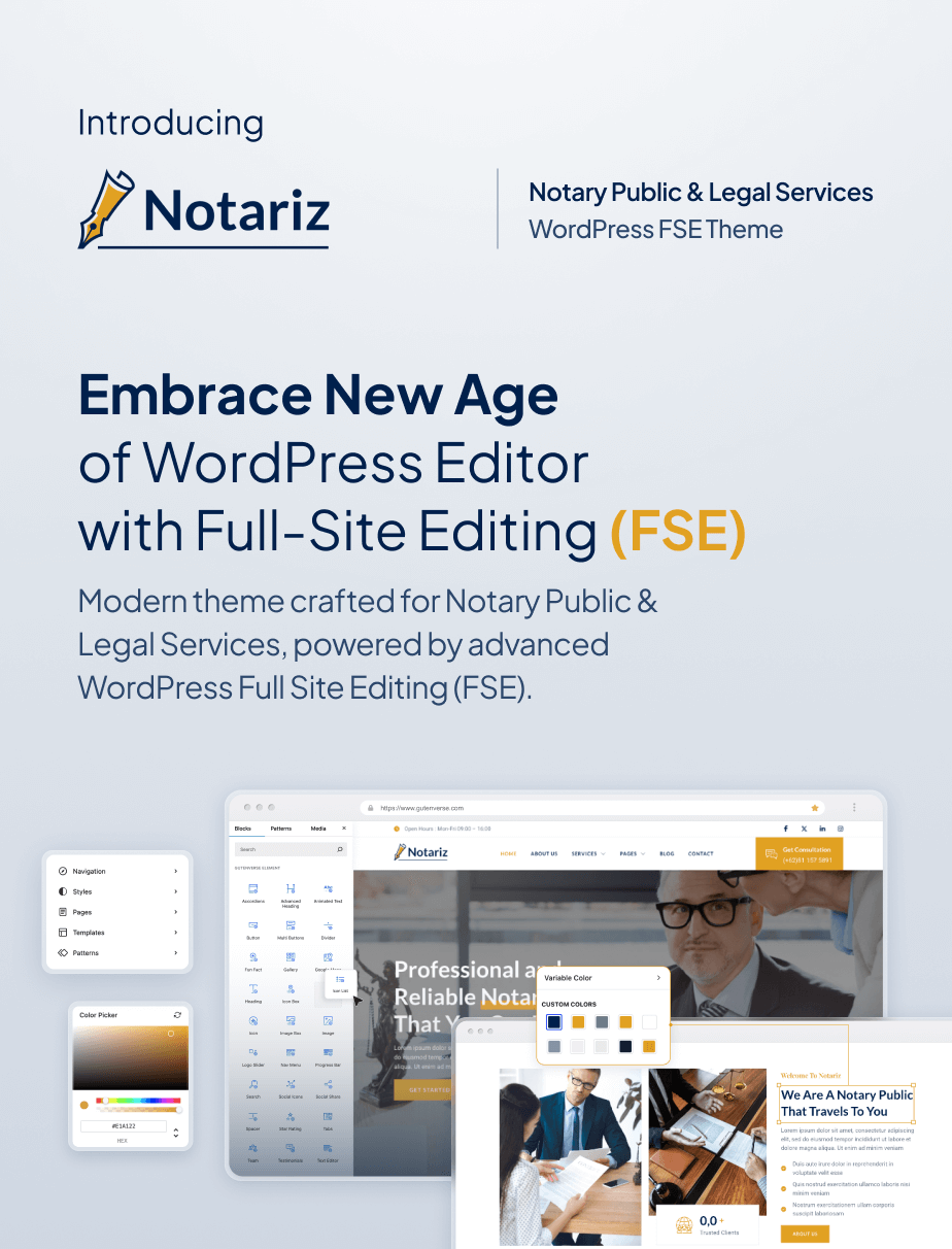 Notariz – Notary Public & Legal Services FSE WordPress Theme - 3