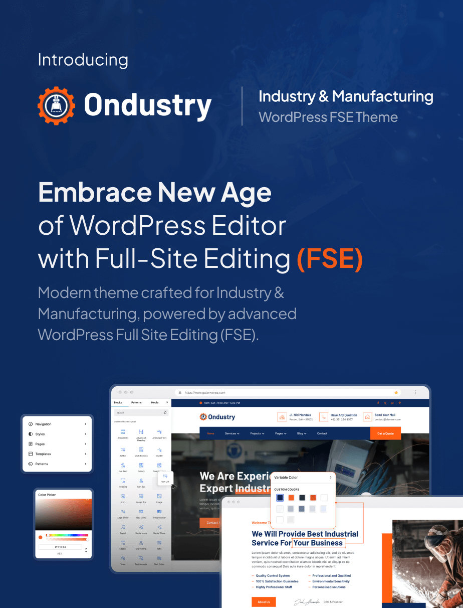 Ondustry – Industry & Manufacturing FSE WordPress Theme - 3