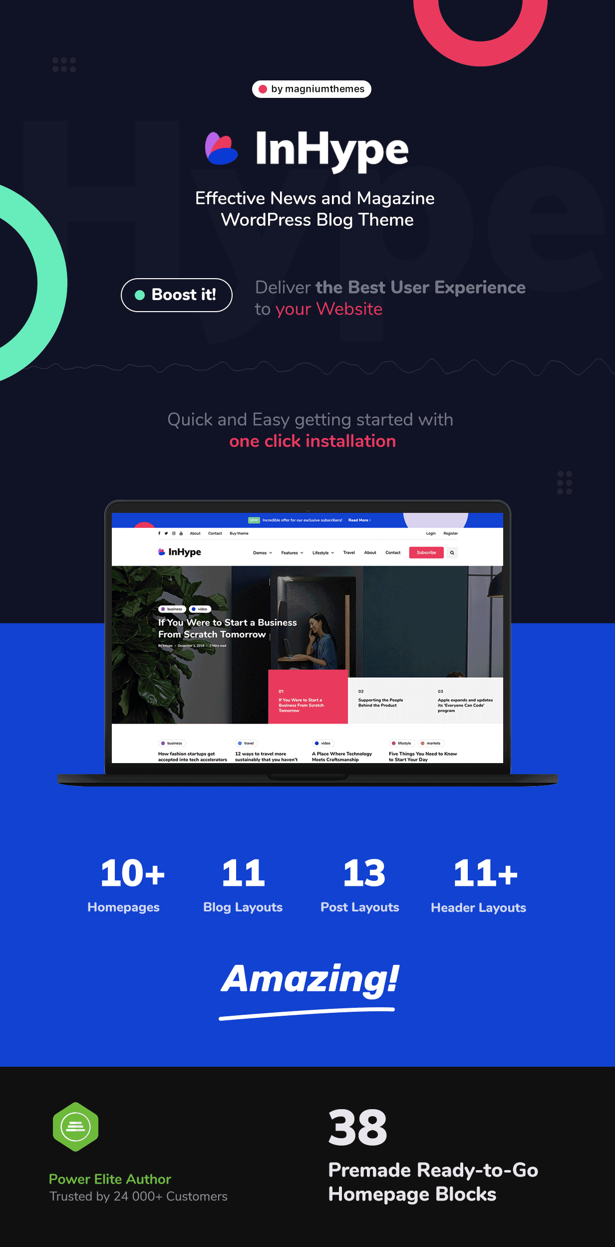 InHype - Blog & Magazine WordPress Theme