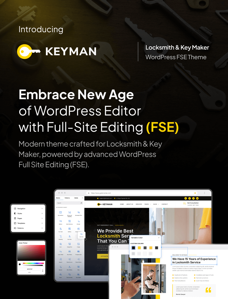 Lockey – Locksmith and Key Maker Service FSE WordPress Theme - 3