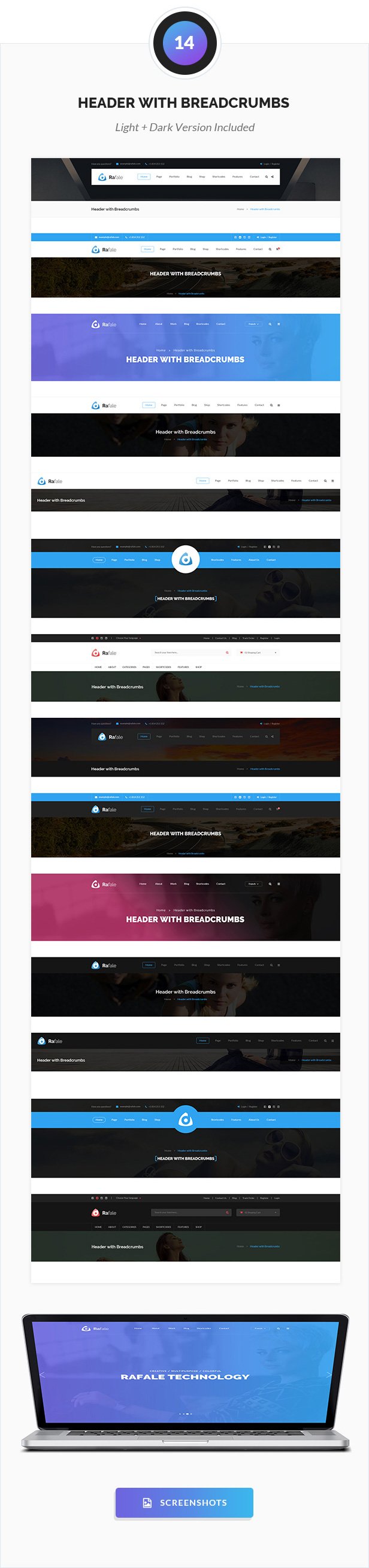 StepUp Multipurpose All in One PSD Template - 11