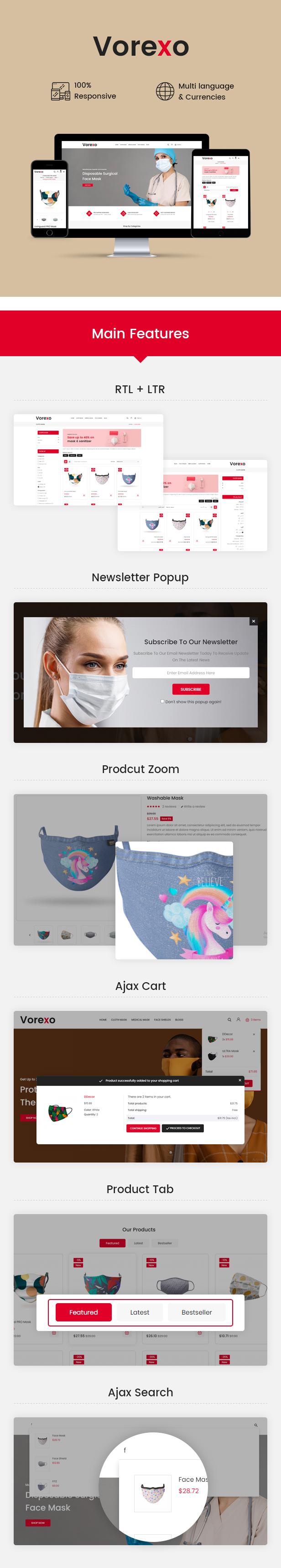 Vorexo Features