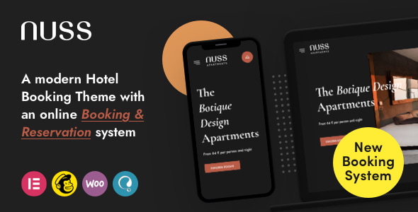 NUSS Hotel WordPress Theme